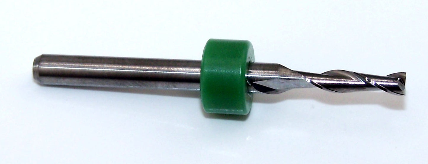 1600.0938.390 Kyocera 3/32" Carbide End Mill 2 Flute SQ .390"Flute .125" Shank .0938" Diameter