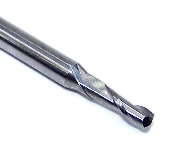 1612-0900.270CR Kyocera .0900" Carbide 2 Flute End Mill .010" Radius .0900" Diameter .270" Flute 1.50" Length .125" Shank