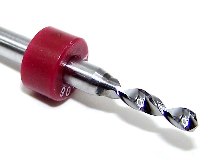 100.0906.400 Kyocera 2.30mm Carbide 2 Flute PCB Drill 0.0906" Diameter .400" Flute 1.50" Length .125" Shank standard drill