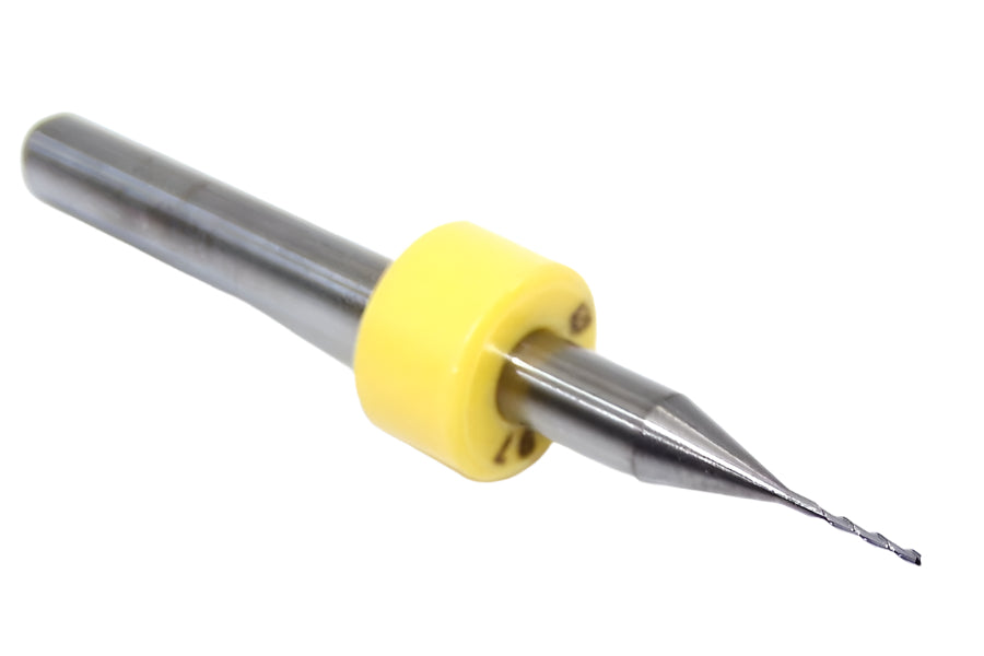 KTTSUAI019707503R Kemmer 0.50mm Carbide 2 Flute End Mill PCB .0197" Diameter .118" Flute 1.50" Length .125" Shank