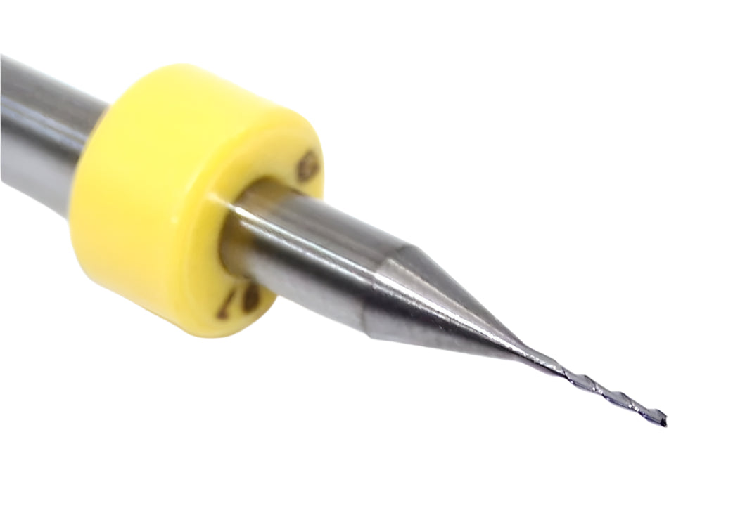 KTTSUAI019707503R Kemmer 0.50mm Carbide 2 Flute End Mill PCB .0197" Diameter .118" Flute 1.50" Length .125" Shank