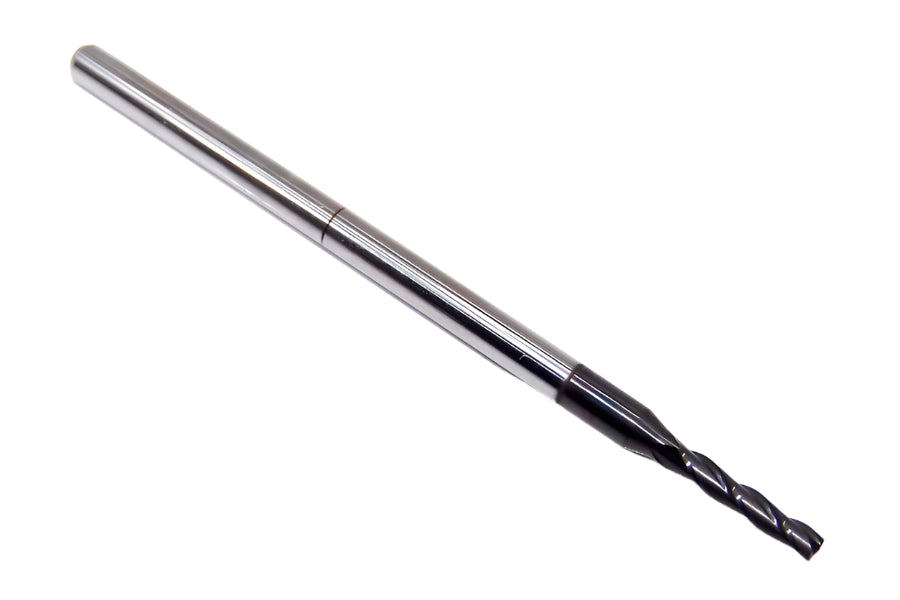 1710-0850D425 Kyocera 0.0850" Carbide 3 Flute End Mill DLC Coated 0.0850" Diameter 0.425" Flute 2.5" Length 0.125" Shank