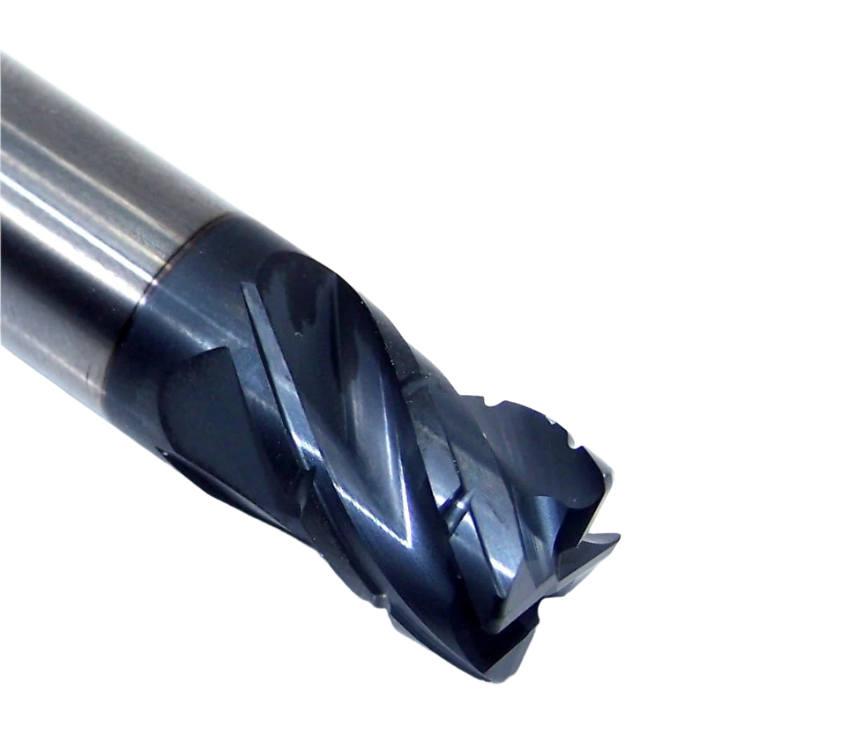 33497 Helical 1/2" Carbide 4 Flute End Mill Chipbreaker Rougher .030" Radius Aplus Coating .500" Diameter .625" Flute 2.50" Length .500" Shank
