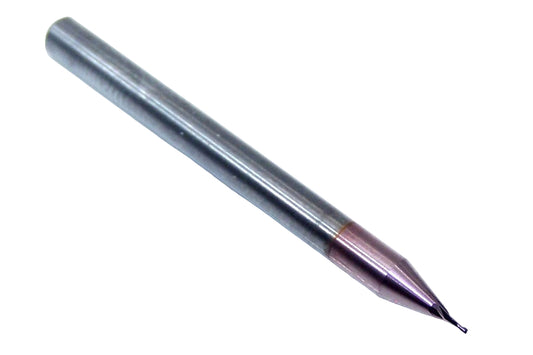 39501 Kyocera SGS 1/64" Carbide End Mill 2 Flute SQ TiCN Coated .0156" Diameter .031" Flute 1.50 Length .125" Shank