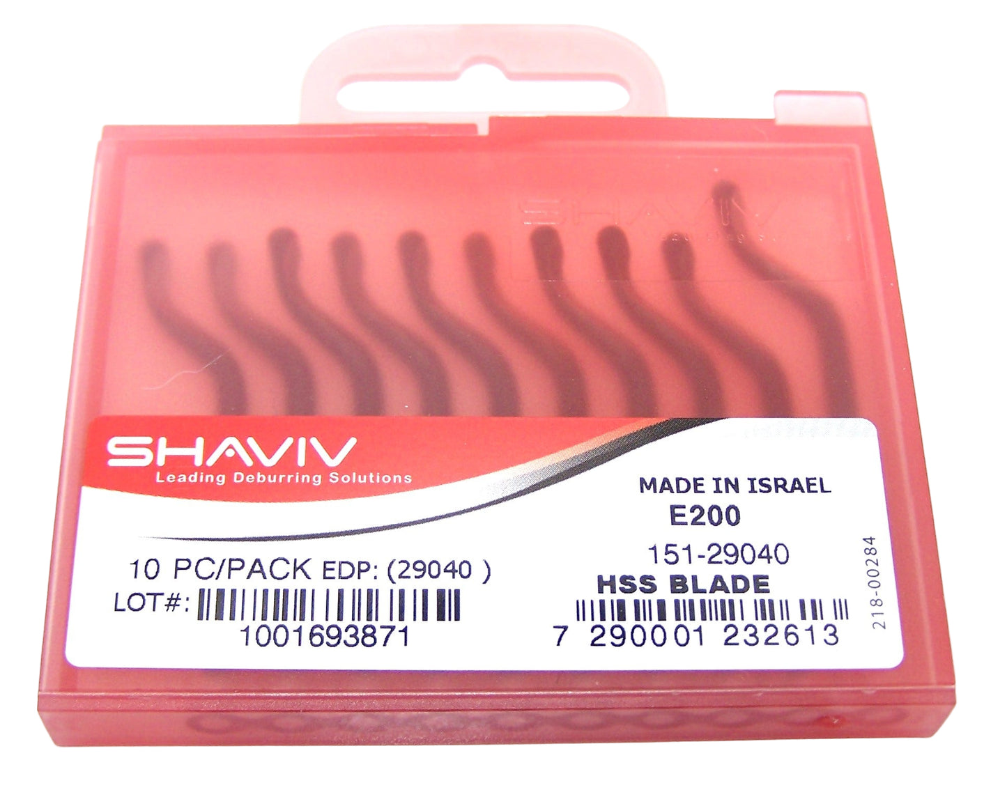 151-29040 Shaviv E200 Deburr Blade 29040 Bi-Directional (Pack of 10)