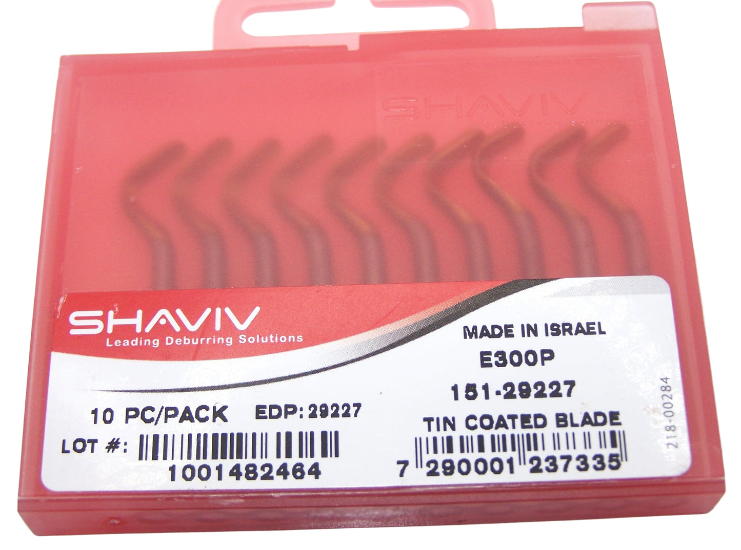 151-29227 Shaviv E300P Deburr Blade 29227 Tin Coated Bi-Directional (Pack of 10)