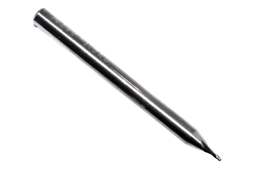 00766 Kyocera SGS 1/32" Carbide 4 Flute Ball End Mill .031" Diameter .047" Flute 1.5" Length .125" Shank