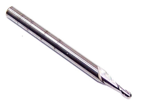00867 Kyocera SGS 1/16" Carbide 2 Flute Ball End Mill .062" Diameter .186" Flute 1.5" Length .125" Shank