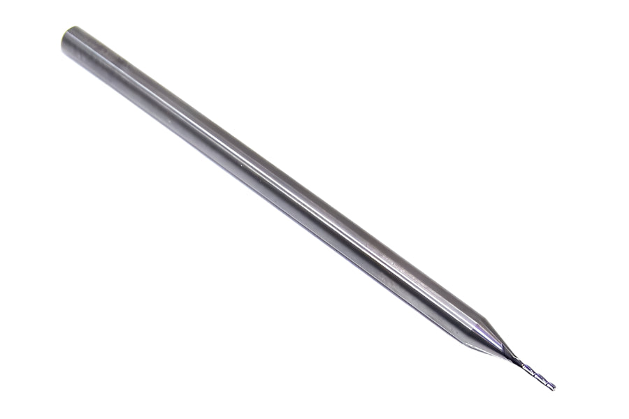 01232 Kyocera SGS 1/32" Carbide 3 Flute End Mill Long Length 0.0310" Diameter 0.155" Flute 2.50" Length 0.125" Shank
