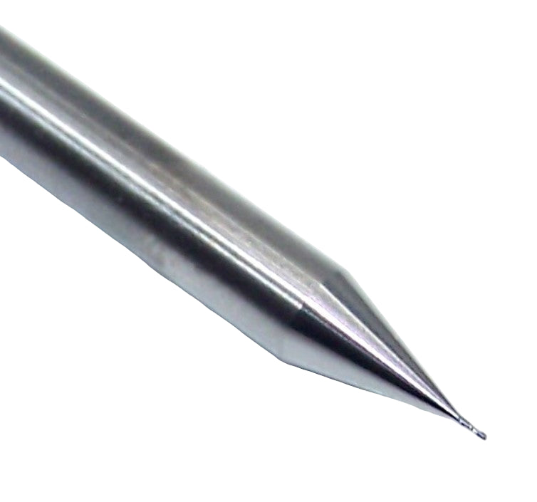 01823 Kyocera SGS 0.20mm Carbide Micro End Mill .0079" Diameter .0236" Flute 1.50" Length .1181" Shank
