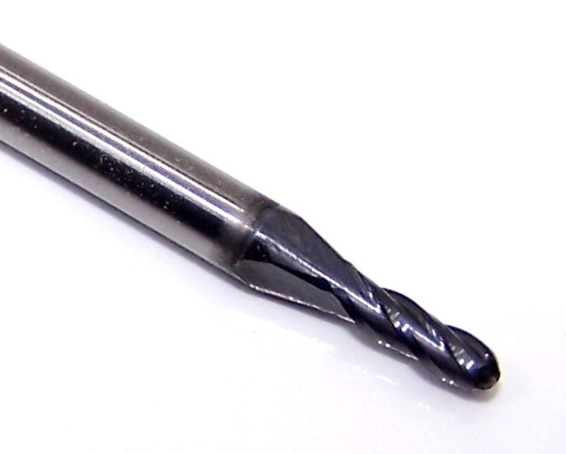 02629 Kyocera SGS 5/64" Carbide 4 Flute Ball End Mill AlTiN .0781" Diameter .234" Flute 1.5" Length .125" Shank