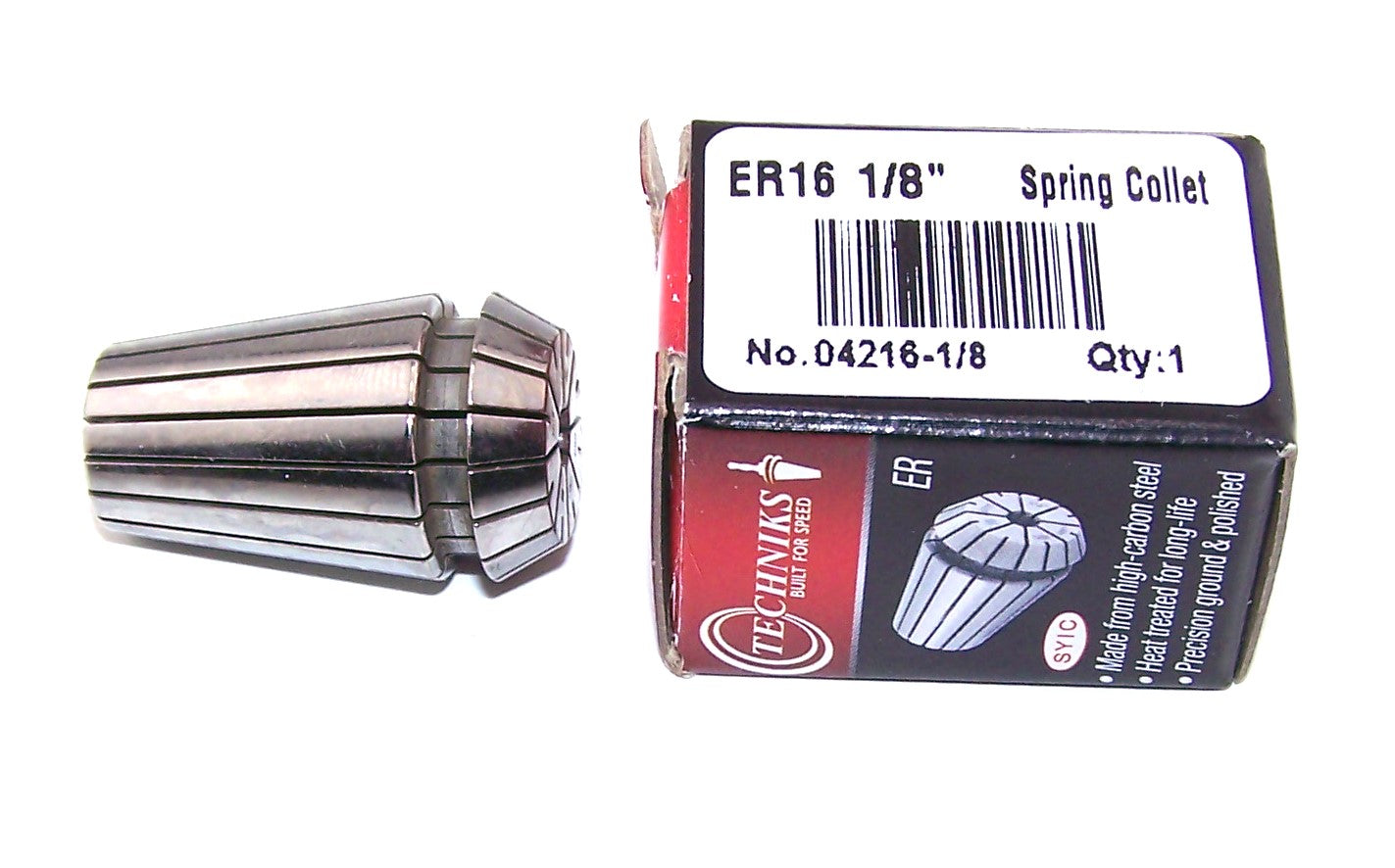 04216-1/8 Techniks ER16 1/8" Precision Spring Collet