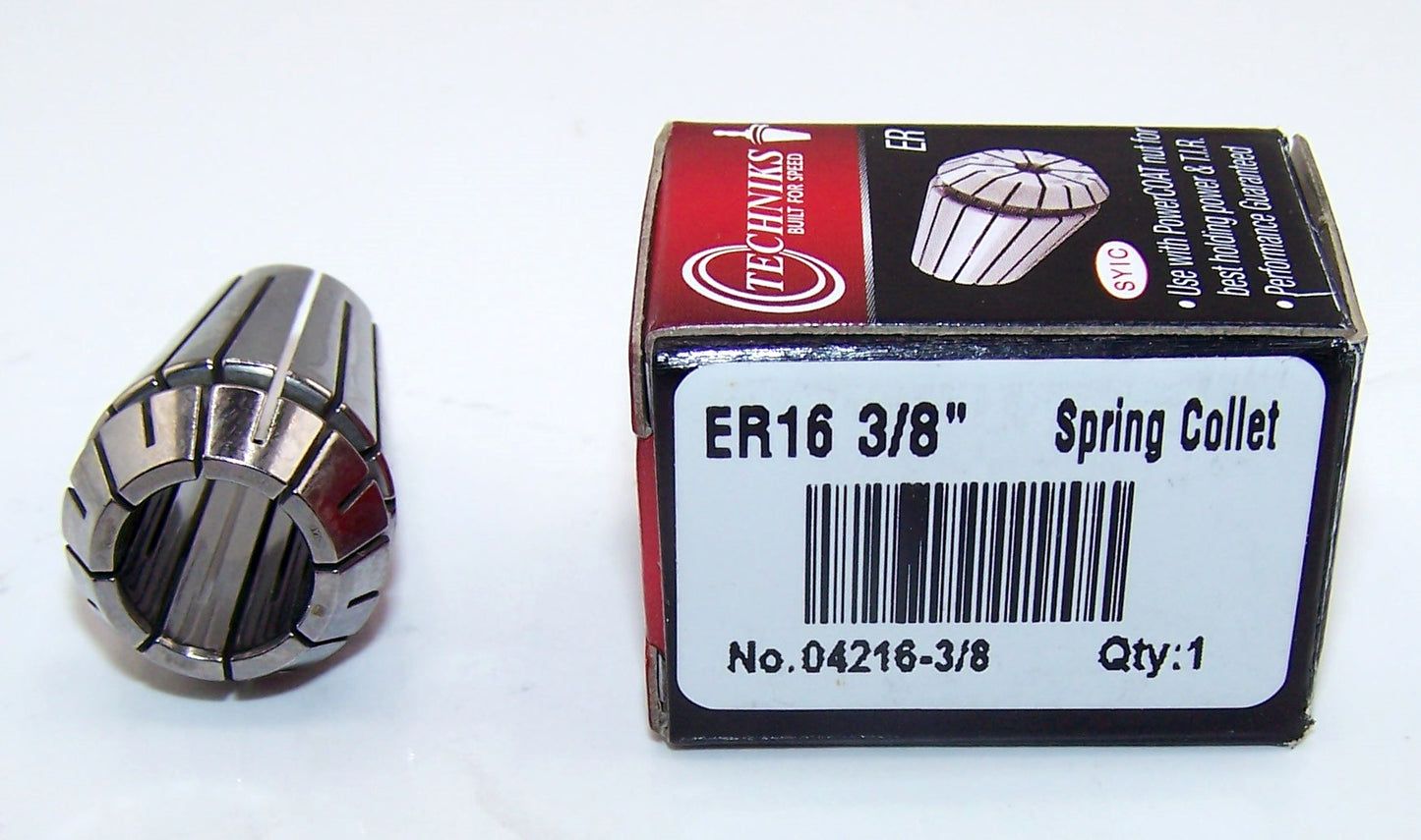 04216-3/8 Techniks ER16 3/8" Precision Spring Collet