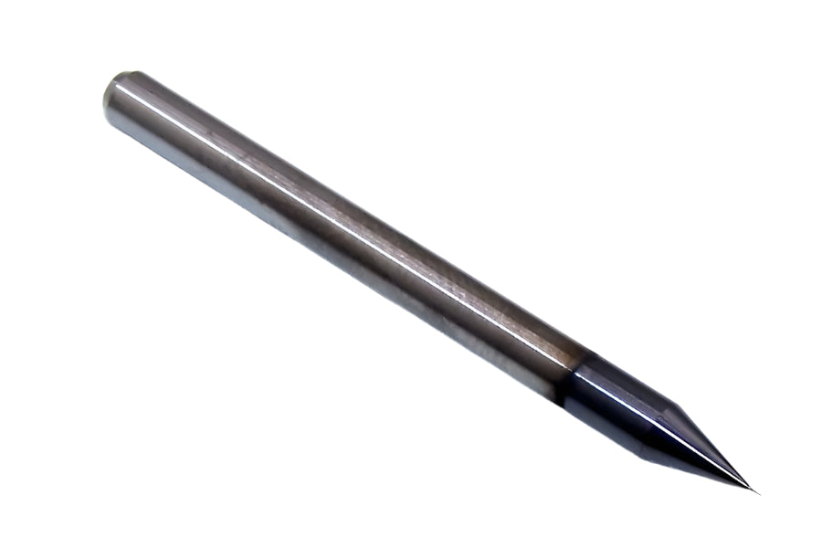 05005 Kyocera SGS 0.10mm Carbide 2 Flute Ball End Mill AlTiN Coated .0039" Diameter .0118" Flute 1.5" Length .125" Shank