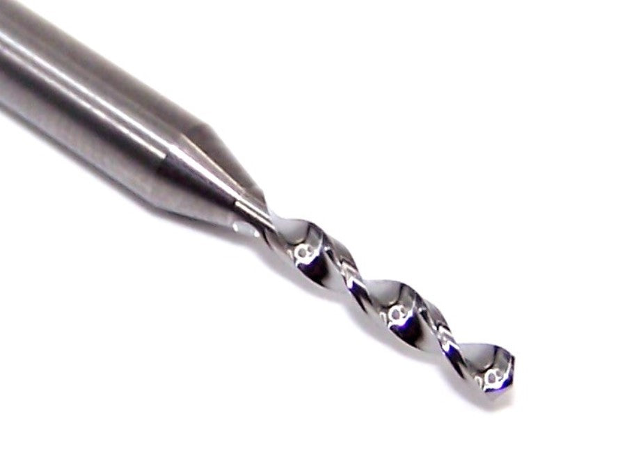 07342 Kyocera SGS 1.60mm Carbide Drill 2 FLUTE .0630" Diameter .400" Flute 1.50" Length .125" Shank 130° Point