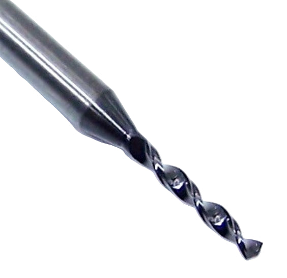 07530 SGS 1.41mm Carbide Drill 2 Flute 0.0555" Diameter .400" Flute 1.50" Length .118 Shank 130° Point AlTiN M226