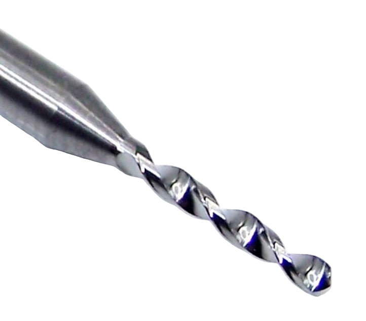 07876 SGS 1.43mm Carbide Drill 2 Flute 0.0563" Diameter .400" Flute 1.50" Length .118 Shank 130° Point M226