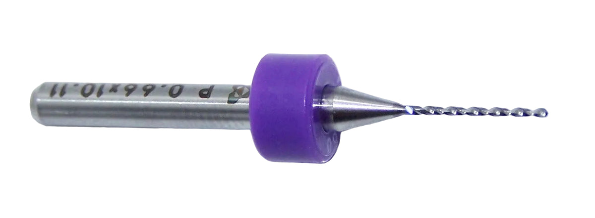 100.0260.400 Kyocera #71 Carbide 2 Flute Drill .0260" Diameter .400" Flute 1.50" Length .125" Shank