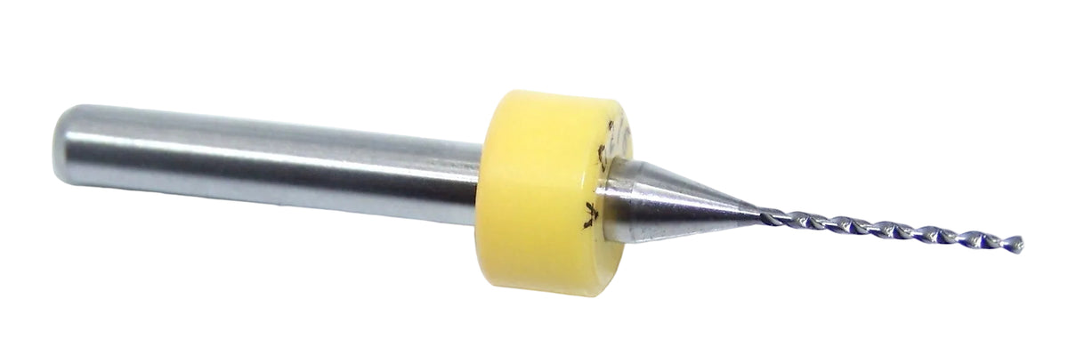 100.0276.400 Kyocera 0.70mm Carbide 2 Flute Drill PCB Type .0276" Diameter .400" Flute 1.50" Length .125" Shank