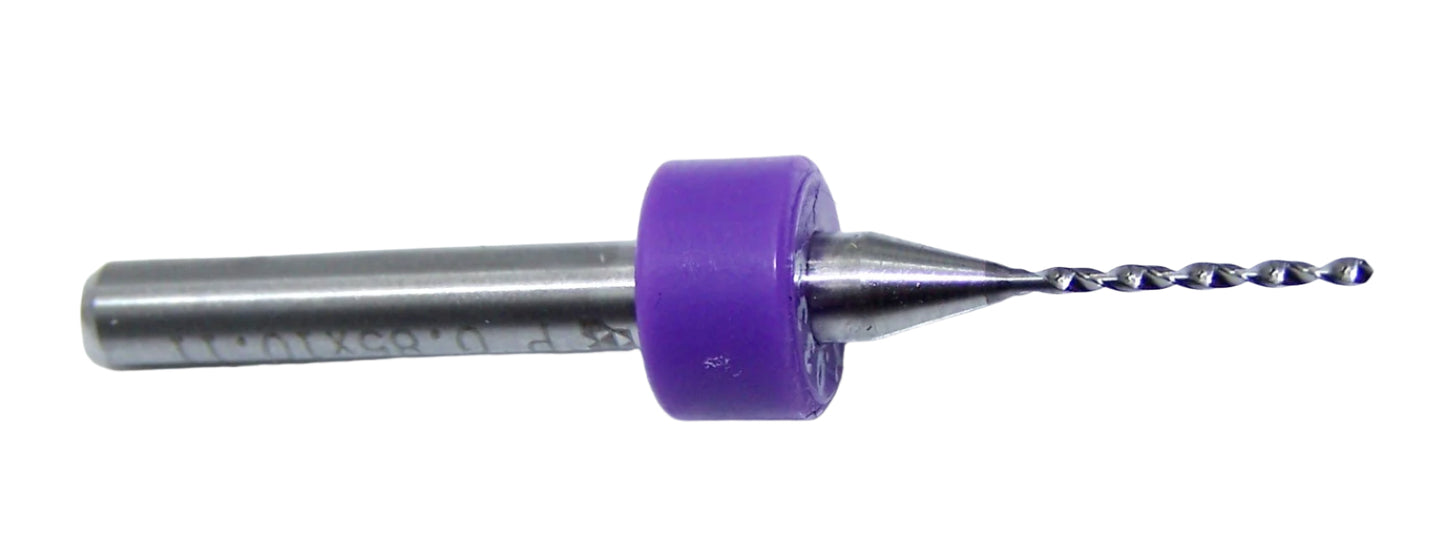 100.0335.400 Kyocera 0.85mm Carbide 2 Flute Drill PCB Type .0335" Diameter .400" Flute 1.50" Length .125" Shank