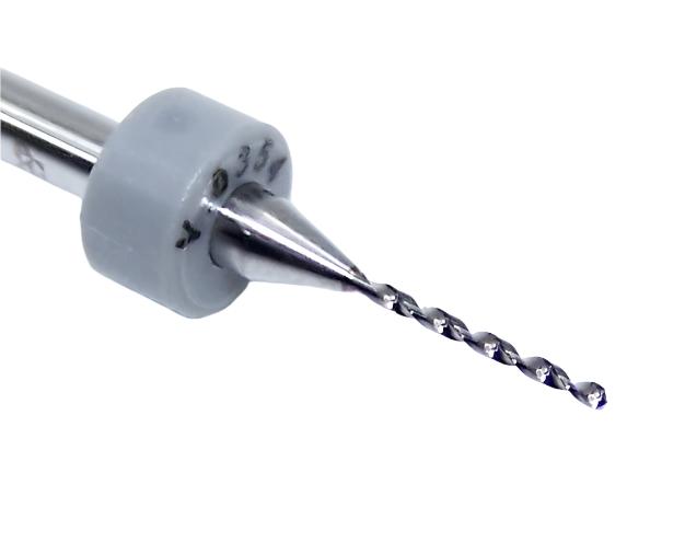 100.0354.400 Kyocera 0.90mm Carbide 2 Flute Drill PCB Type .0354" Diameter .400" Flute 1.50" Length .125" Shank