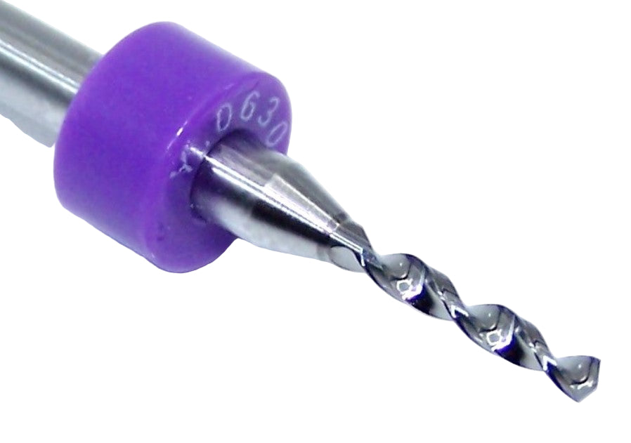 0.0630" CARBIDE PCB DRILL 2 FLUTE 1.60mm DIA - KYOCERA PCB 100.0630.400