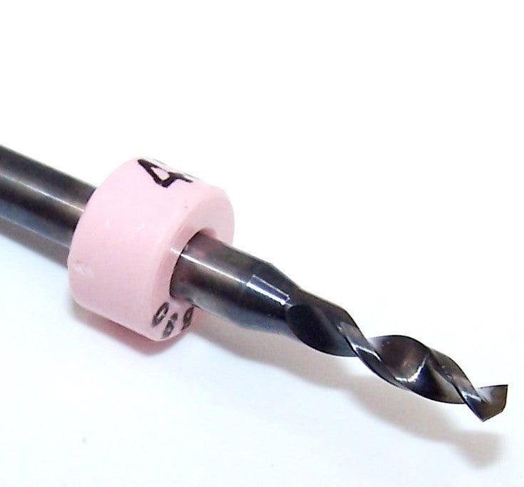 100.0890.400 Kyocera 2.15mm Carbide 2 Flute Drill PCB Type Solid Carbide .0890" Diameter .400" Flute 1.50" Length .125 Shank