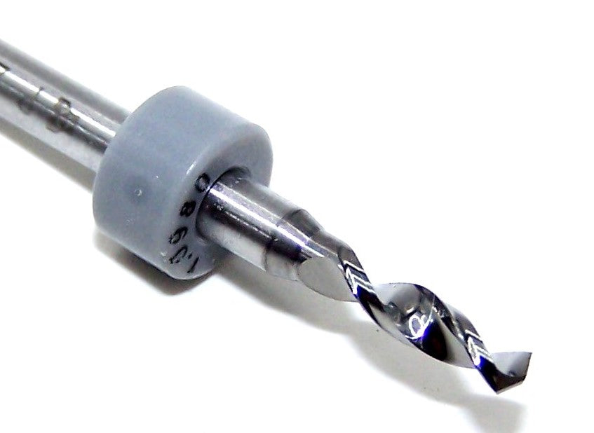 100.0980.400 Kyocera #40 Carbide 2 Flute Drill PCB Type .0980" Diameter .400" Flute 1.50" Length .125" Shank 130° Point