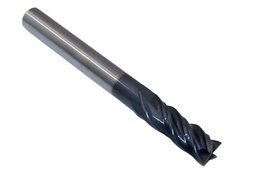 10248 Gorilla Mill 1/4" Carbide 4 Flute End Mill SQ.2500" Diameter .750" Flute 2.50" Length .250" Shank GMX-35 Coat