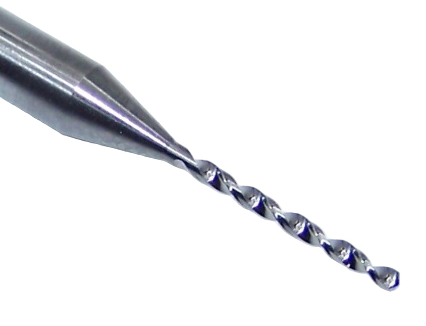 105-0350.400 Kyocera #65 Carbide 0.0350" Diameter 0.400" Flute 1.50" Length 0.125" Shank 130° Point