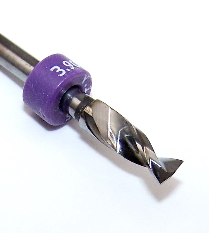 150.1535.500 Kyocera 3.90mm Carbide Drill PCB 2 Flute .1535" Diameter.500" Flute .125" Shank