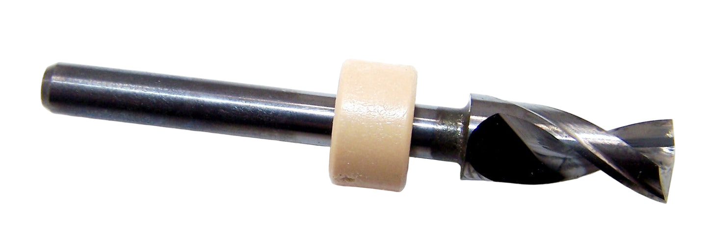 150.2047.500 Kyocera 5.20mm Carbide 2 Flute Drill PCB Type 165° Point 0.2047" Diameter .500" Flute 1.50" Length .125" Shank