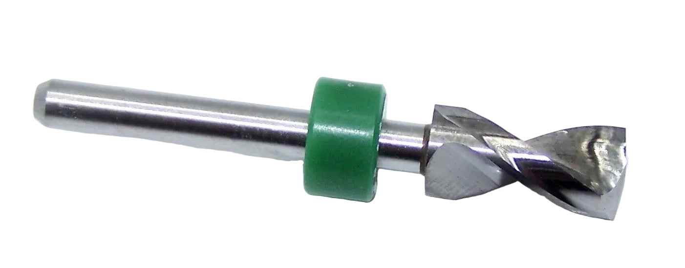150.2343.500 Kyocera 5.95mm Carbide 2 Flute Drill PCB Type .2343" Diameter .500" Flute 1.50" Length .125" Shank 165° Point