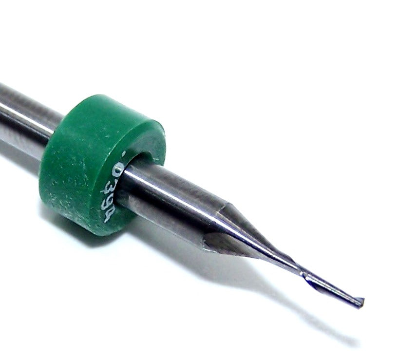 0.0394 CARBIDE END MILL 1.00mm DIA 1 FLUTE FOR SOFT MATERIALS KYOCERA 1500.0394.158