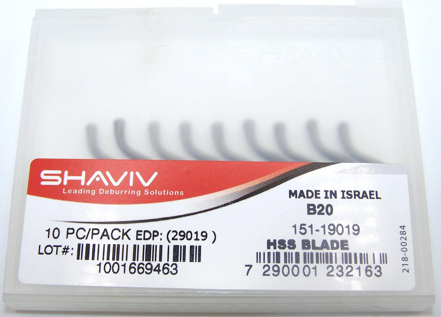 151-19019 Shaviv B20 29019 High Speed Steel Swivel Deburr Blade (Pack of 10)