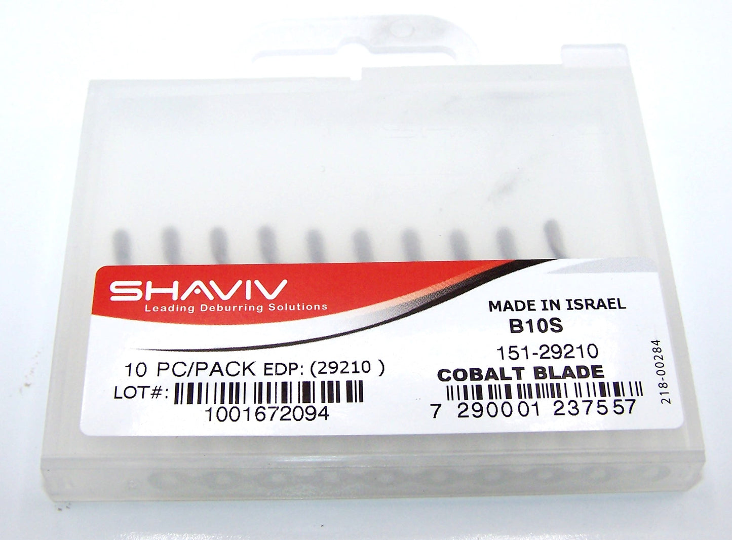 151-29210 Shaviv B10S 29210 Cobalt Steel Right Hand Deburr Replacement Blades (Pack of 10)