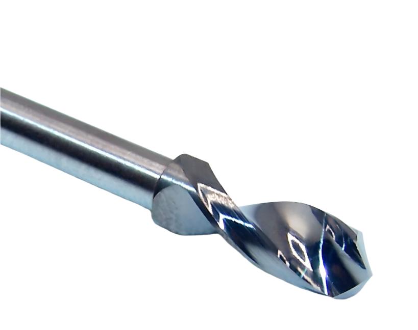 155-1732.500 Kyocera 4.40mm Carbide Drill .1532" Diameter .500" Flute 1.50" Length .125" Shank 130° Point