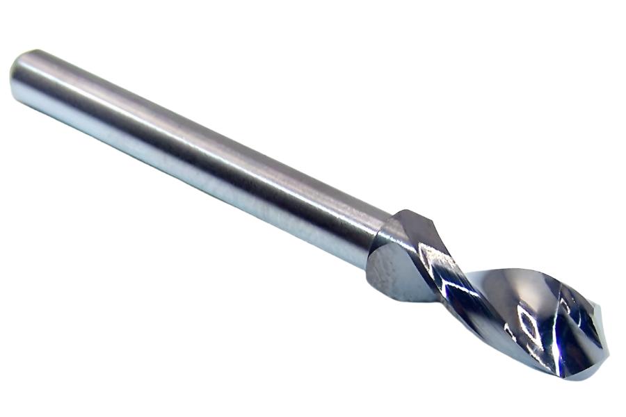 155-2500.500 Kyocera 1/4" Carbide 0.2500" Diameter 0.5000" Flute 1.5" Length 0.125" Shank 130° Point