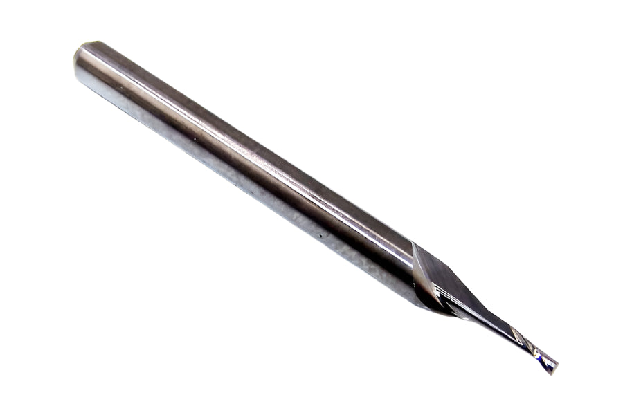 1560-0472.142 Kyocera 1.20mm Carbide 1 Flute End Mill .0472" Diameter .142" Flute 1.50" Length .125" Shank for soft materials