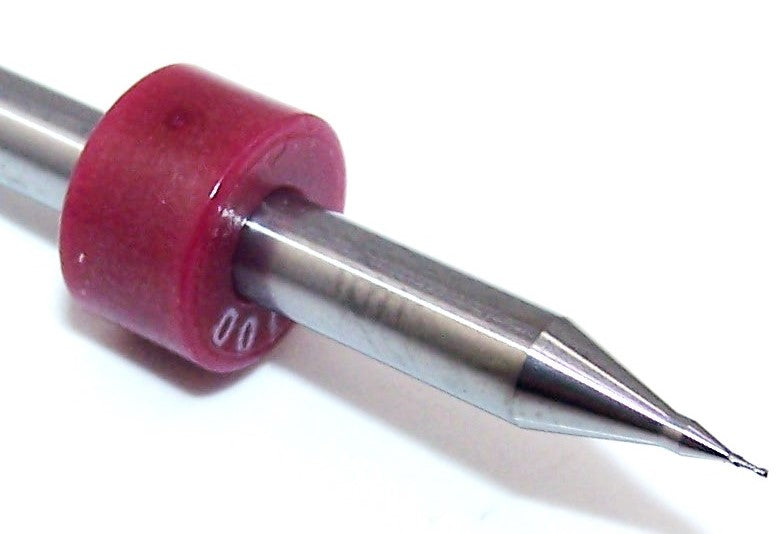 1600.0100.030 Kyocera .0100" Carbide End Mill 2 Flute SQ .030" Flute .125" Shank .0100" Diameter