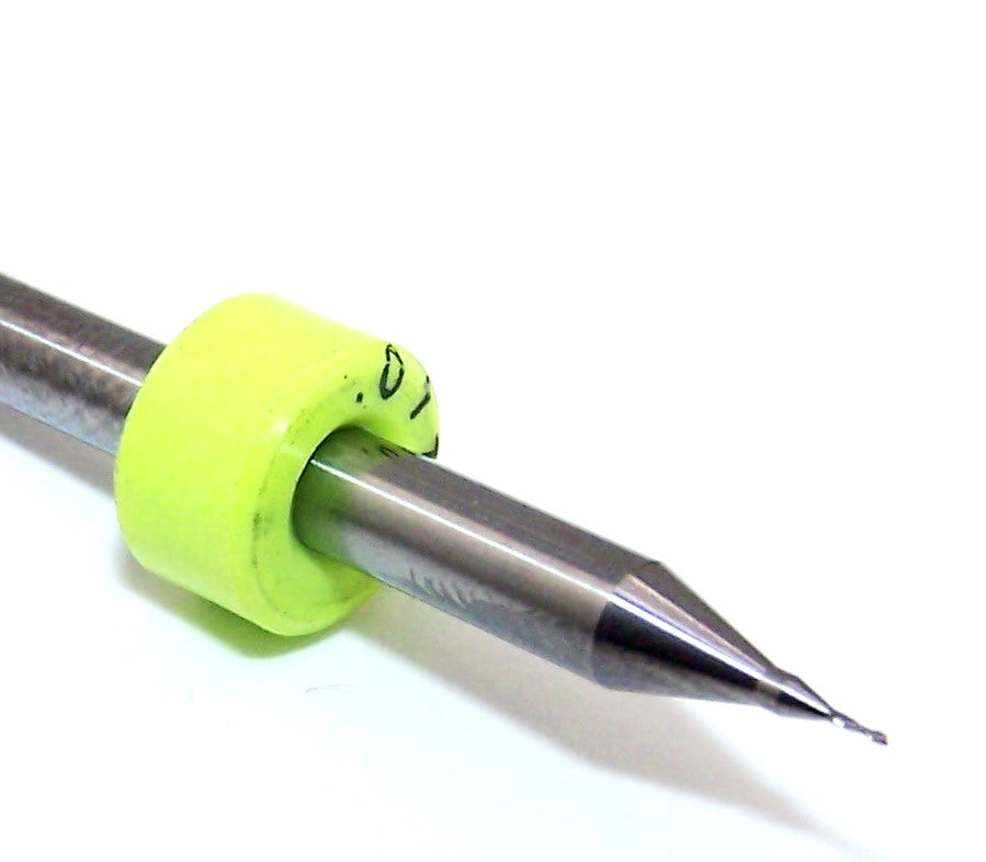 1600.0118.045 Kyocera 0.30mm Carbide End Mill 2 Flute SQ .045"Flute .125" Shank .0118" Diameter