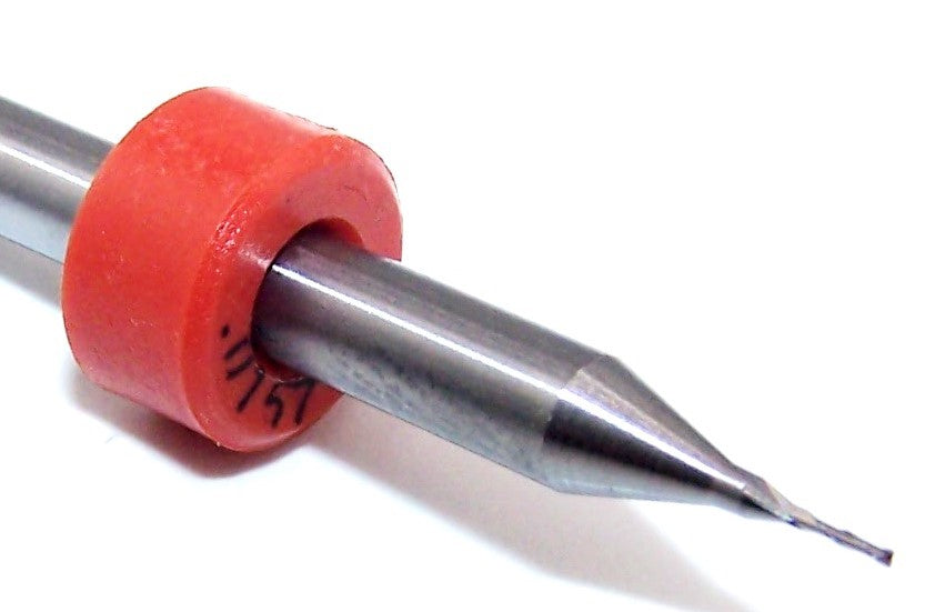 1600.0157079 Kyocera 0.40mm Carbide End Mill 2 Flute SQ .079"Flute .125" Shank .0157" Diameter