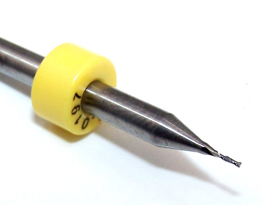 1600.0197.079 Kyocera 0.50mm Carbide 2 Flute End Mill .0197" Diameter .079" Flute 1.50" Length .125" Shank