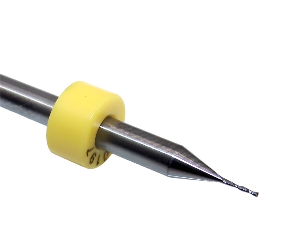 1600.0197.118 Kyocera 0.50mm Carbide 2 Flute End Mill .0197" Diameter .118" Flute 1.50" Length .125" Shank