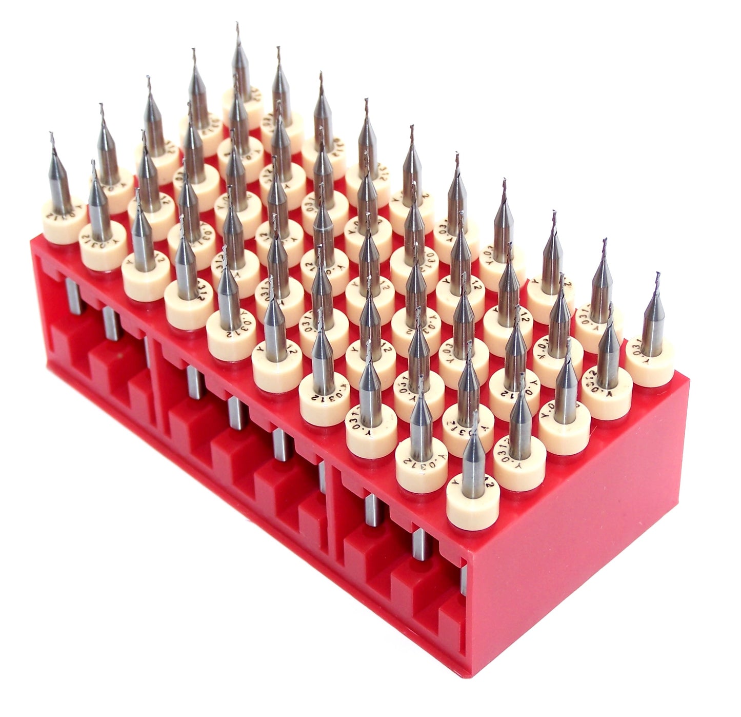 1600.0312.120 Kyocera 1/32" Carbide 2 Flute End Mill SQ .0312" Diameter .120" Flute 1.50" Length .125 Shank