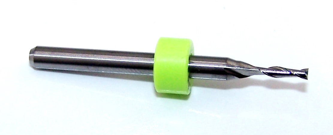 1600.0625.250 Kyocera 1/16" Carbide 2 Flute End Mill .0625" Diameter .250" Flute 1.50" Length .125" Shank