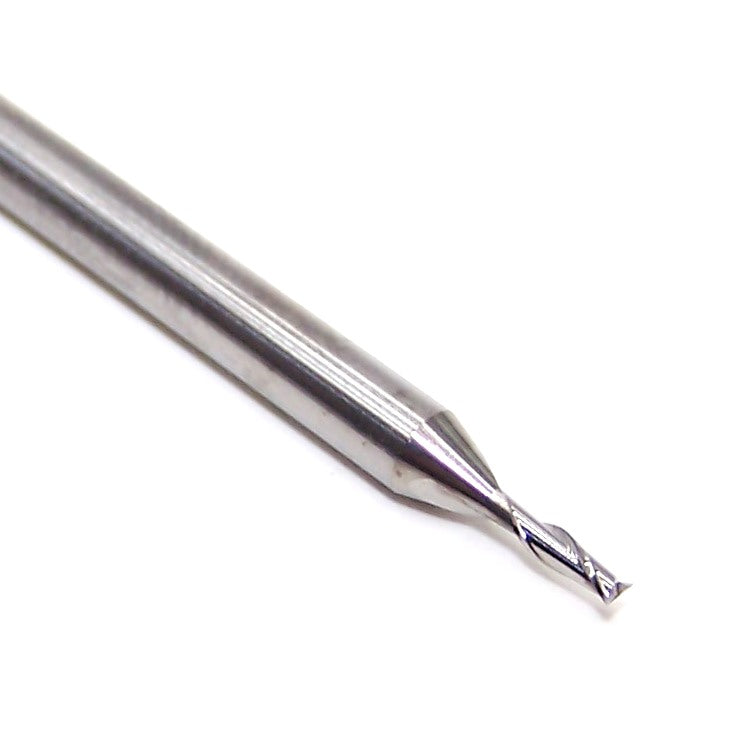 1610-0472.141A1 Kyocera 1.20mm Carbide 2 Flute End Mill 0.0472" Diameter .141" Flute 1.50" Length .1181" Shank