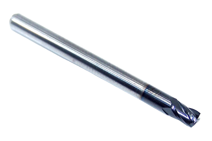 1820-1200L180 Kyocera 0.1200" Carbide 4 Flute End Mill Stub ALTiN Coated 0.1200" Diameter 0.180" Flute 1.50" Length 0.125" Shank