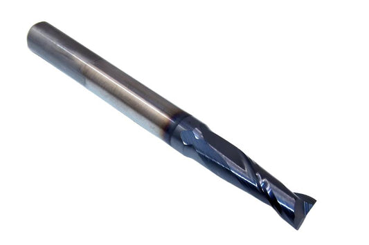 1610-2188L625 Kyocera 7/32" Carbide 2 Flute End Mill SQ AlTiN Coated .2188" Diameter .625" Flute 2.50" Length