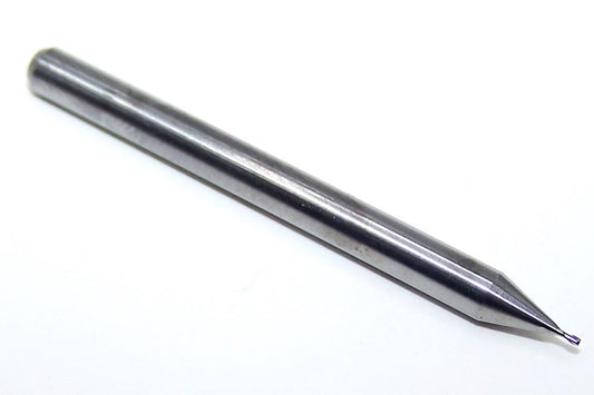 1620-0200.030A1 Kyocera #76 Carbide 2 Flute End Mill Stub Flute Low Cobalt 6% .0200" Diameter .030" Flute 1.50" Length .125" Shank